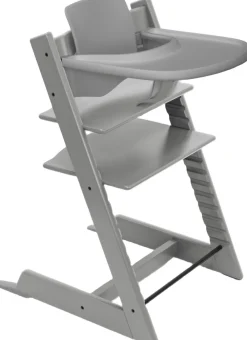 Stokke Tripp Trapp Stol Storm Grey + Babyset + Tray Grey Clearance
