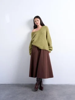 TSDORY MIDI SKIRT WVN><noscript><img width=