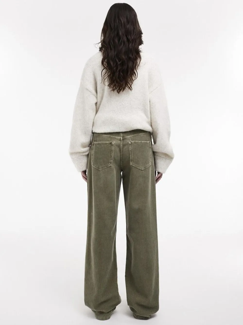 Topshop TSEMBER LR DNM JEANS GR Medium green denim