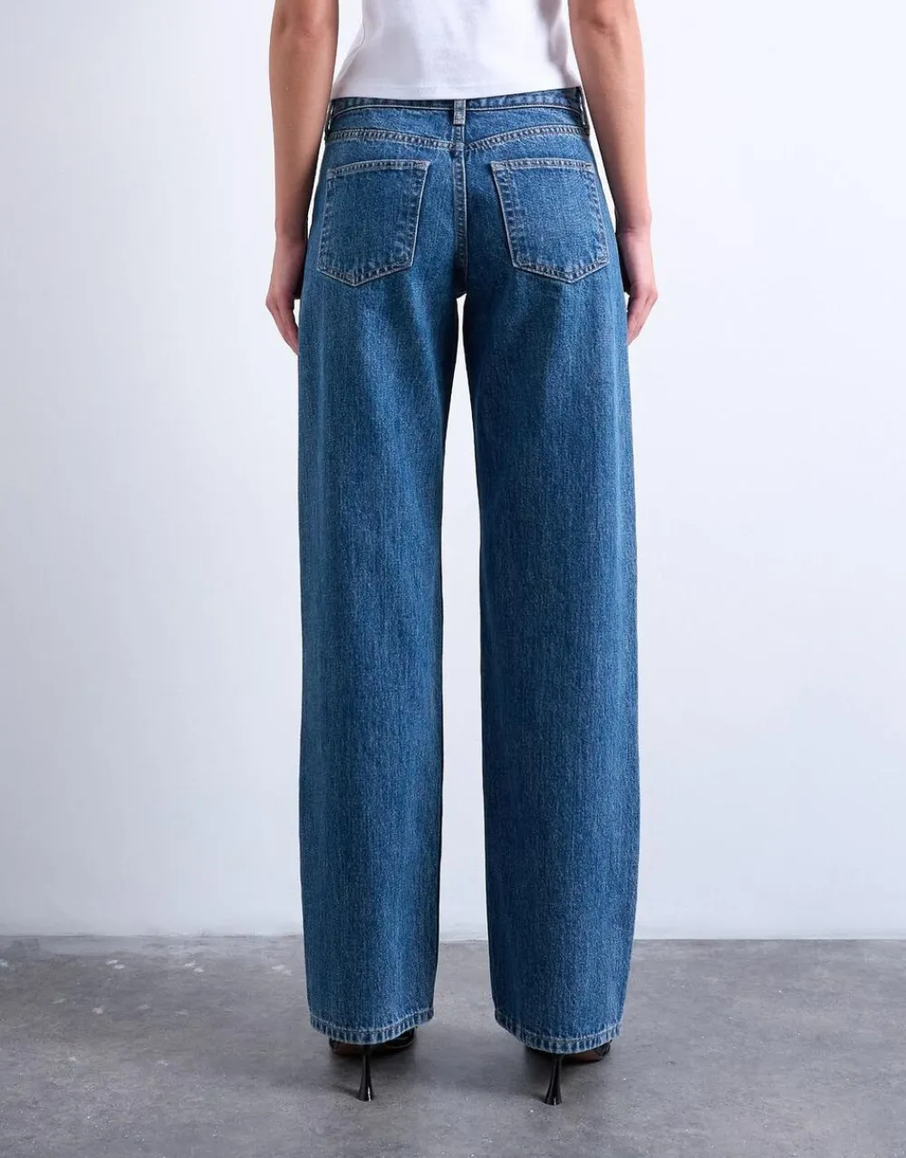 TSEMBER LR WIDE DNM JEANS MB>Topshop Clearance