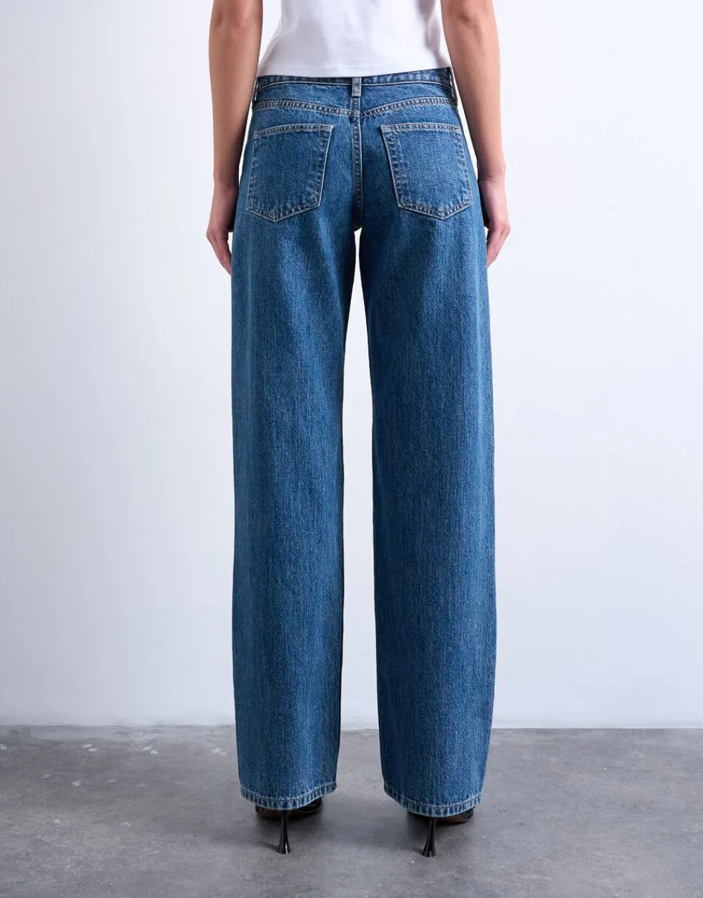 TSEMBER LR WIDE DNM JEANS MB>Topshop Clearance