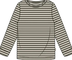 Børn PETIT PIAO T-shirt L/S Modal Striped