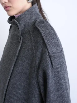 Topshop TSJOLIE COAT Concrete grey Best