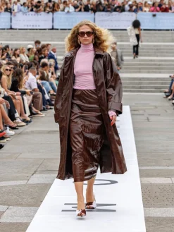 Dame Topshop TSWENDY PU MIDI SKIRT