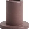 Hay Tube Candleholder Concrete-Small