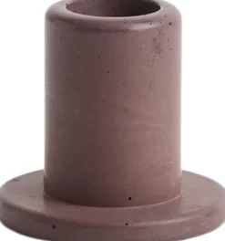 Hay Tube Candleholder Concrete-Small