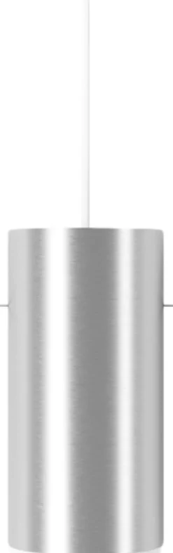 Moebe Tube Pendant, Brushed Aluminium, Large