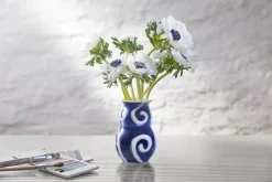 Kähler Tulle Vase H13 cm blå