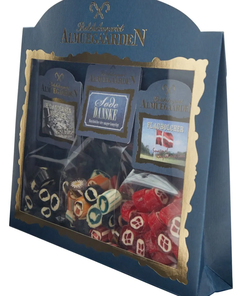 Almuegaarden Turist-Gaveæske med danske flag, H. C. Andersen og andre national bolc Discount