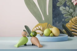 Turtelduer H9 cm lys grøn/rosa 1 par><noscript><img width=