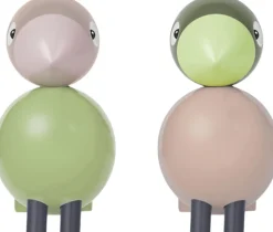 Turtelduer H9 cm lys grøn/rosa 1 par><noscript><img width=