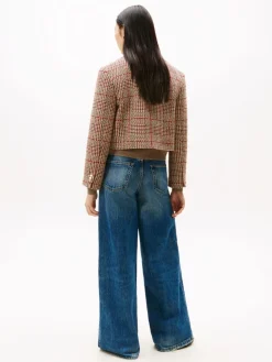 Tommy Hilfiger TWEED LADY JACKET Red/ grey check Hot