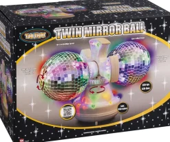 Legetøj TWIN SPEJLKUGLERmLEDLYS Clearance