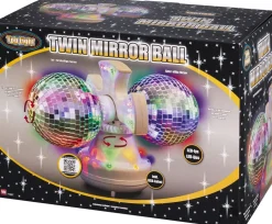 Legetøj TWIN SPEJLKUGLERmLEDLYS Clearance
