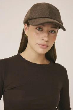 Magasin du Nord Collection Uldkasket 2 Dark brown melange