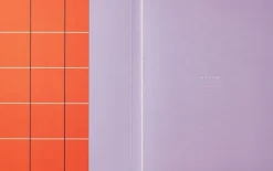 UMA Flat Lay Notebook - Large, Orange check>Notem Online