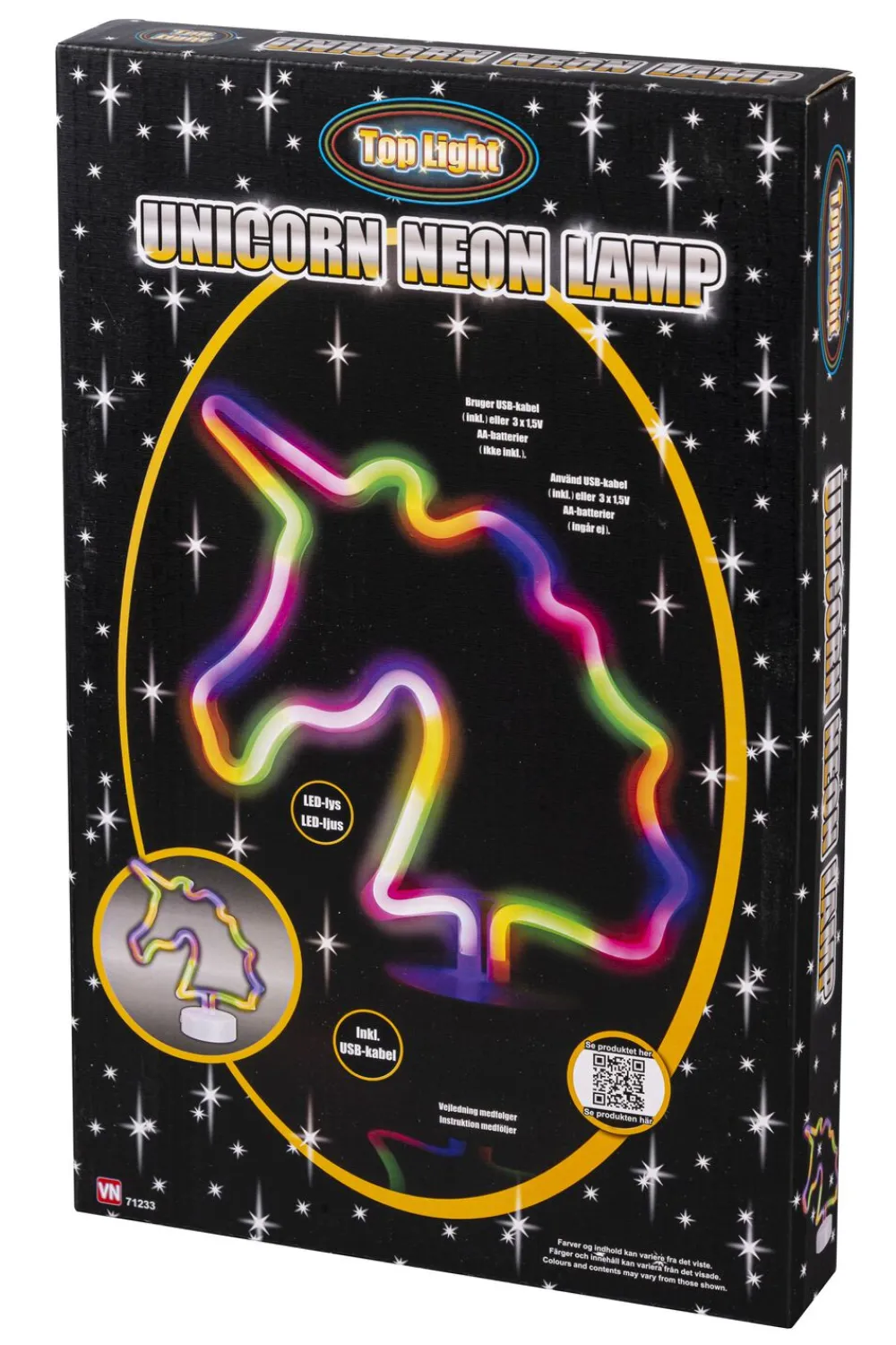 Børn Lamper og disco lys UNICORN LED NEO LAMPE 30c