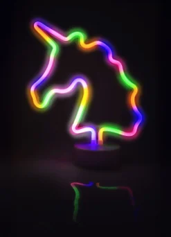 Børn Lamper og disco lys UNICORN LED NEO LAMPE 30c