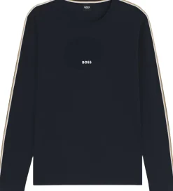 BOSS Unique LS-Shirt Blå Sale