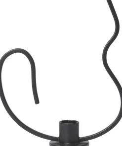 Valse Candle Holder - Low - Black>Ferm Living Sale