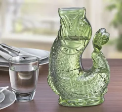 CILIO Vandkaraffel fisk, grøn, glas, NEMO Clearance