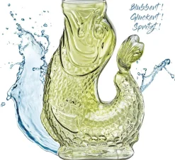 CILIO Vandkaraffel fisk, grøn, glas, NEMO Clearance