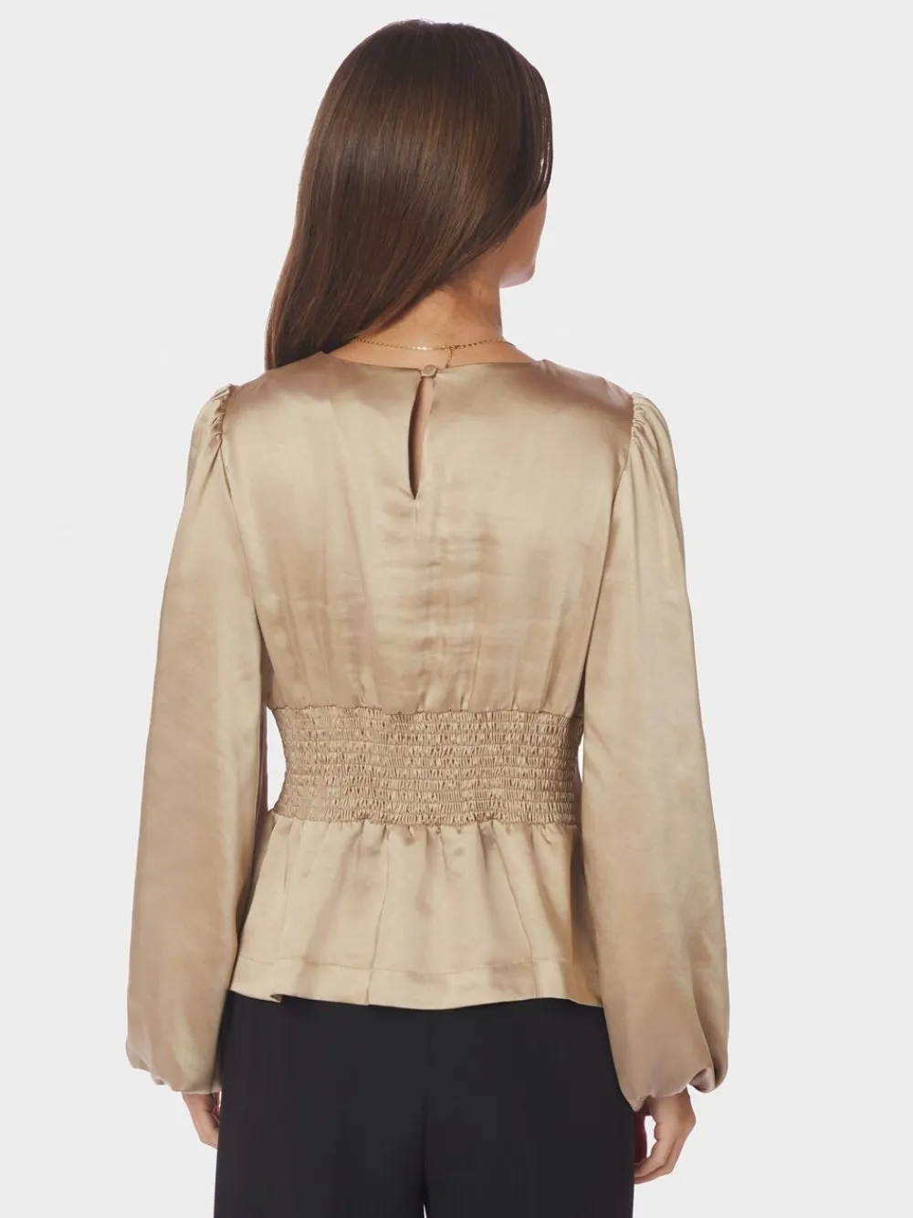 Vanya Crushed Sateen Blouse>Neo Noir Outlet