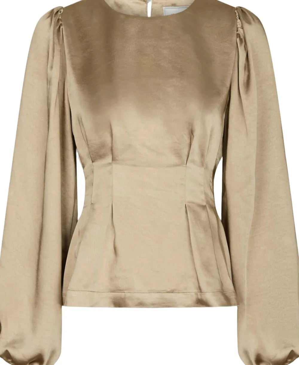 Vanya Crushed Sateen Blouse>Neo Noir Outlet