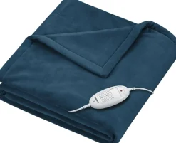 Varmeplaid i blå 180 cm x 130 cm HD 75 OC>Beurer New