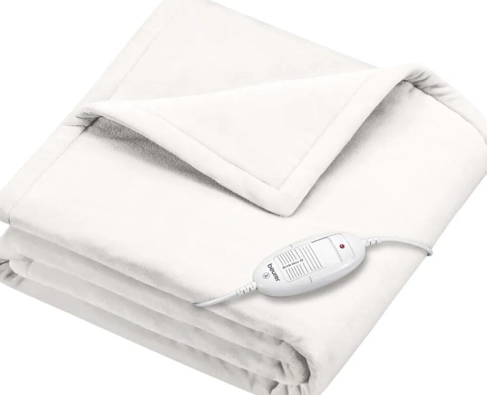 Beurer Varmeplaid i hvid 180 cm x 130 cm HD 75