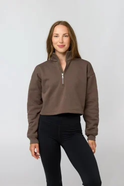 Dame Girlfriend Collective Vega Half Zip Sweatshirt