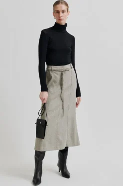 Second Female Verla Leather Phone Bag Black Clearance