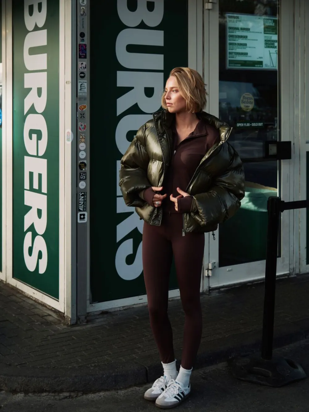 Neo Noir Vesta Leggings Chocolate brown Discount