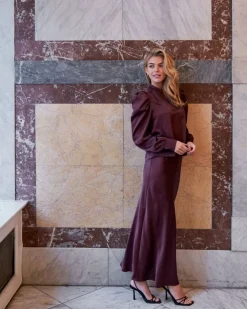 Dame Neo Noir Vicky Heavy Sateen Skirt