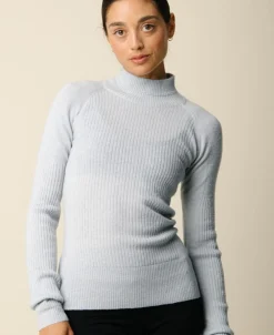 Vilda turtleneck cashmere blend sweater - Clear>Cartel Copenhagen