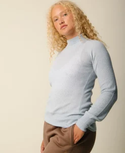 Vilda turtleneck cashmere blend sweater - Clear><noscript><img width=