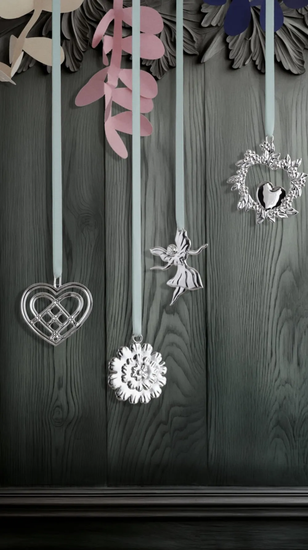 Rosendahl Vildt hjerte H8 forsølvet