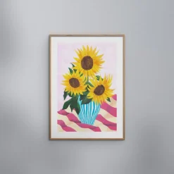 Poster & Frame VIOLETS PRINT HOUSE - Sunflowers Flerfarvet New