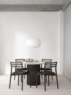 Vipp 494 Cabin round Ø130 L. Beige marble, Dark oak Hot