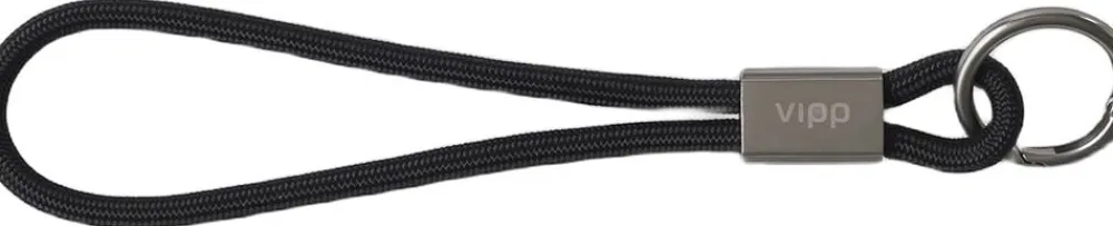 Dame Vipp 320 Key strap, Loft, black/metal, 18 cm