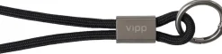 Dame Vipp 320 Key strap, Loft, black/metal, 18 cm