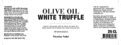 Nicolas Vahé Virgin Olive Oil - Hvid Trøffel, 25 cl. New