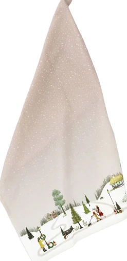 Bastian Viskestykke Vinter 70 x 50 cm Woodrose