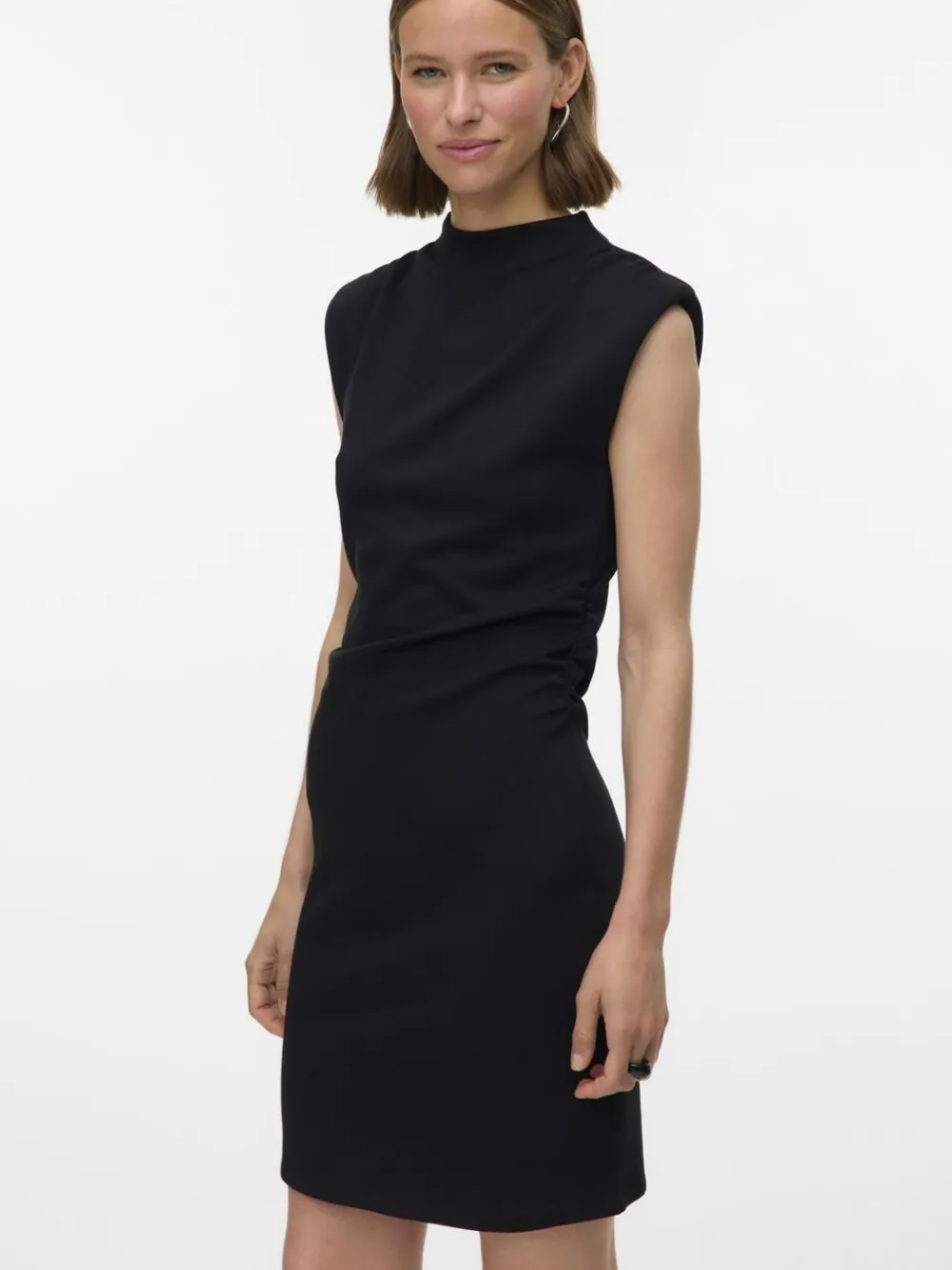 Vero Moda VMNELLI SL HIGH NECK SHORT DRESS JR Black Hot