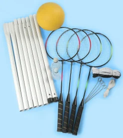 VINI SPORT VOLLEY-4xBADMINTON KOMPLT Clearance