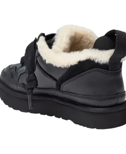 UGG W Lowmel LTHR Black Hot