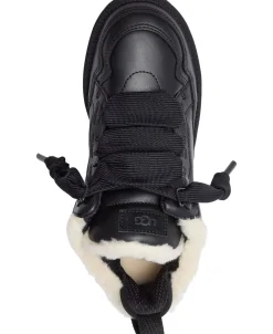 UGG W Lowmel LTHR Black Hot