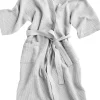Dame Hay Waffle Bathrobe-Grey