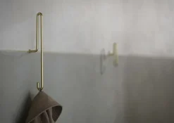 Wall Hook, Matt Gold, Small x2>Moebe New