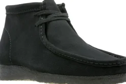 Clarks Originals Wallabee Boot Black Sde, G, 7